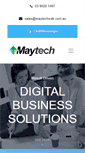Mobile Screenshot of maytechweb.com.au