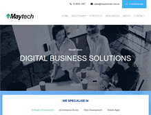 Tablet Screenshot of maytechweb.com.au
